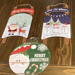 FINAL SALE PRICE Holiday Reindeer, Santa & Snowman Decor